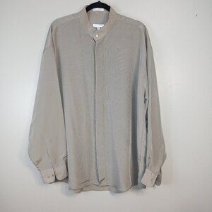 MENS ELLIOTT BRAND LONG SLEEVE BUTTON DOWN, LUXURIOUS,  HIDDEN BUTTONS, SIZE XL
